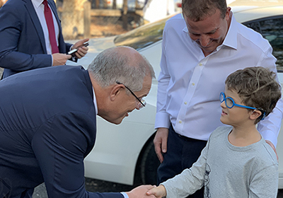 Harry meets our PM Scott Morrison